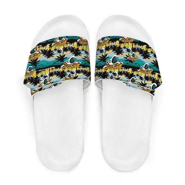 Men's Jacksonville Jaguars Beach Adjustable Slides Non-Slip Slippers/Sandals/Shoes 002
